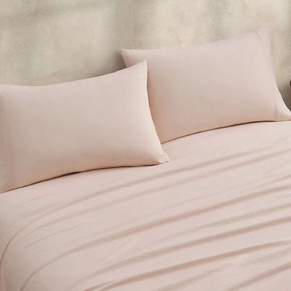 Ugg Haven Cooling Technology Queen Sheet Set- Tint Pink - Picture 1 of 8